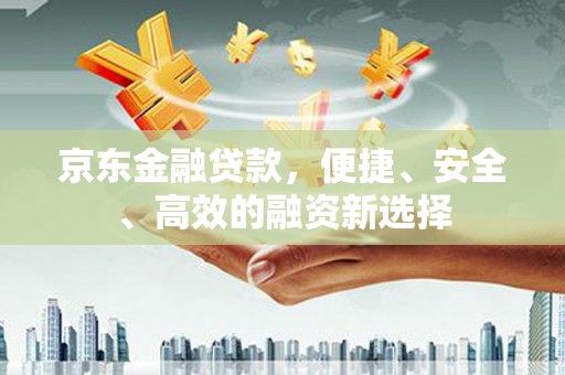 洋县京东金融贷款，便捷、安全、高效的融资新选择